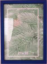 Рамка 21х30 дерево профиль 2 ширина 1,6см цвет Синий