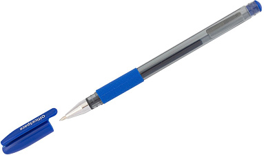 Ручка гелевая Town/OfficeSpace 0,5мм, пластиковый корпус, резиновая манжета, цвет синий