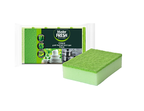 Губка для мытья посуды "Master FRESH MAXI"  5шт/уп, размер 65х95х35мм

