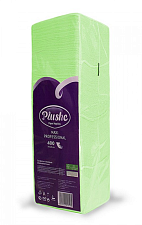 Салфетки бумажные Салатовые 1-слойные "Plushe Maxi Professiona Pastel"  400 листов в упаковке со сплошным тиснением, целлюлоза. размер: 24х24 см
