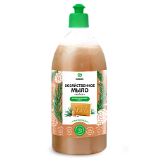 Мыло  хозяйственное жидкое с маслом кедра  72% 1 л "Grass" флакон с дозатором пуш-пул. Антибактериальный эффект.