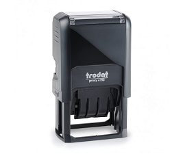 Датер TRODAT 4750 банковский (месяц - цифрами, разделитель - точки) со свободным полем 41х24мм, высота шрифта 4мм, (сменная подушка 6/4750, 2-цветная 6/4750/2)