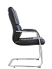 Кресло Everprof President CF. Обивка - черная экокожа. Хромированные полозья. Нагрузка до 120 кг. Серия кресел: код 41_212   ЗАКАЗНАЯ ПОЗИЦИЯ