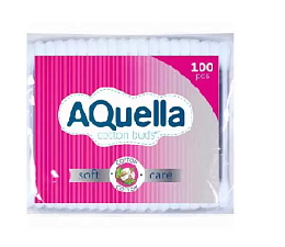 Ватные палочки "AQUELLA"  100 шт в мягкой упаковке