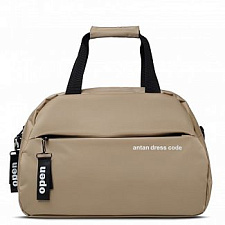 Сумка дорожная, сатин, Antan. Размер 31х43х29 см, цвет бежевый