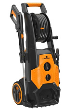 Мойка высокого давления Carver CW-2201E мощность 2200Вт, давление 120/150бар, расход 450 л/ч, автостоп, самовсасывание, помпа металл, кабель 5м 