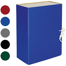 Папка на завязках, ширина 120 мм, формат А-4, OfficeSpace, картон с бумвиниловым покрытием, жесткий корпус, цвет ассорти