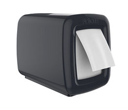 Держатель для сложенных салфеток с боковой подачей с двух сторон, Focus,  пластиковый, черный, размеры: 15,6х13,х16,1 см 