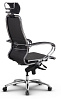 Кресло Samurai K-2.04. Обивка - экокожа, цвет черный. Съемный 3D подголовник. Хромированная крестовина. Синхромеханизм. Нагрузка до 150 кг.