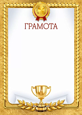 Грамота А4, мелованная бумага, без отделки, плотность: 150 г/м2.