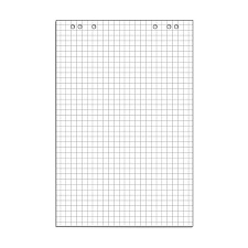 Дем.оборуд. Блок для флипчарта 50л (клетка 67,5х98) клетка на склейке 
