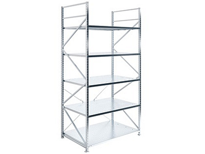 Стеллаж среднегрузовой MS U 3000x1500x900 мм 5 полок. Нагрузка на полку 250кг., Полка «замкнутого» контура,  Материал оцинкованная сталь, Нагрузка на одиночную секцию стеллажа 1500 кг    ЗАКАЗНАЯ ПОЗИЦИЯ 