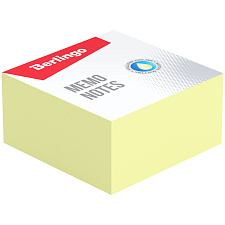 Бумага для записи блок 9х9х4,5см Berlingo "Standard" желтый, без склейки, белизна 70-80%, плотность 80 г/м2.