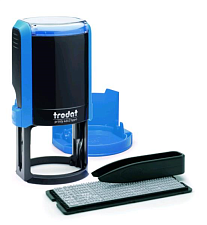 Оснастка для печати TRODAT 4642 самонаборная круглая d=42 мм, 1,5 круга, синий корпус, (сменная подушка 6/4642)