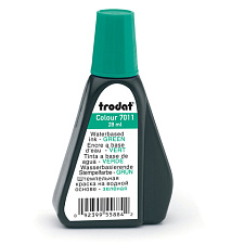 Штемпельная краска TRODAT 28мл зеленая на водной основе