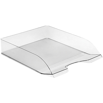 Лоток горизонтальный пластиковый Стамм "ДЕЛЬТА" цвет прозрачный