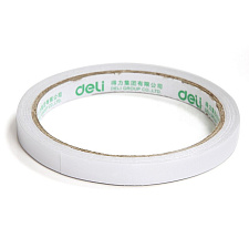Клейкая лента-скотч двухсторонний "Deli E30407" 24мм х 9м, на бумажной основе, цвет белый  