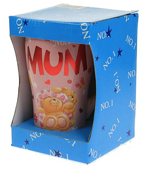 Кружка "Для мамы" 400 мл, материал керамика, цвет розовый  