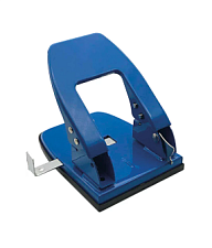 Дырокол до 30 листов с линейкой, DOLCE COSTO, металлический корпус, 2 отверстия, цвет синий