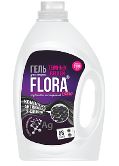 Средство для стирки -гель Флора "Care " 2,3 л., для темного белья