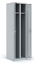 Шкаф металлический для одежды ШРМ - АК/500 1860х500х500 (ВхШхГ) Два отделения с замками, полки для головных уборов и перекладины с крючками. Изготовлен из металла толщиной 0,6 мм.