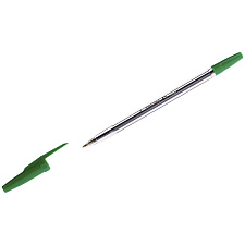 Ручка шариковая "Corvina-51", масляный стержень зеленого цвета, 1,0 мм, прозрачный корпус