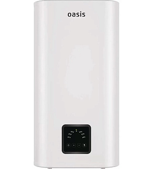 Водонагреватель накопительный, электрический OASIS AP-80, объём 80л., настенное крепление, механическое управление мощность 1500Вт. Минимальная температура нагрева 30 °C, максимальная температура, 80 °С. Размер: 54,2x94x28,8 см.