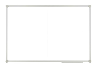 Доска магнитно-маркерная 60х90 см, алюминиевая рама, лаковое покрытие, полочка
