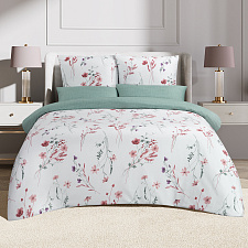 Комплект постельного белья 2-спальный Макси Сатин/Комфорт  "Монсан" Простыня на резинке 160х200х20 см, пододеяльник 175х215 см, наволочка 70х70 см - 2шт, наволочка 50х70 см- 2 шт.