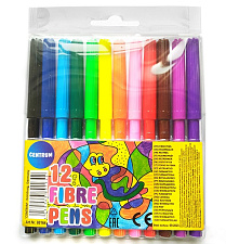 Фломастеры 12 цветов CENTRUM на водной основе,с вентилируемым колпачком, морозостойкие