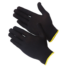Перчатки нейлоновые без покрытия  "GWARD Touch" цвет черный  размер L (9)  цена за упаковку 12 пар