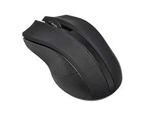 Мышь беспроводная Oklick 615MW оптическая (1200dpi) USB (2but), 3 кнопок, радиус действия 10м, размер 122х69х39 мм, цвет черный