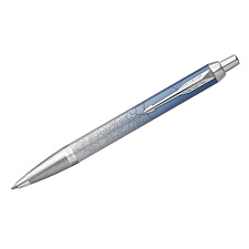 Ручка PARKER IM Special Edition Polar стержень синий 1мм,  корпус: стальной, цвет белый/голубой, в подарочной упаковке