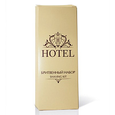 Одноразовый Бритвенный набор HOTEL (гель для бритья в саше - 4гр.+ бритвенный станок) в КАРТОНЕ   ЗАКАЗНАЯ ПОЗИЦИЯ