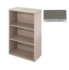 Атлон Скандинавское дерево Шкаф для документов низкий открытые полки ДГ46, цвет каркаса - глиняный серый. Размер (ШхГхВ): 800х418х1250 мм.(ДГ46_1+ДГ40_2) ЗАКАЗНАЯ ПОЗИЦИЯ 