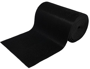 Коврик дорожка Травка ширина 90см, высота щетины 12-14мм, цвет черный/рулон 15 м/ цена за метр