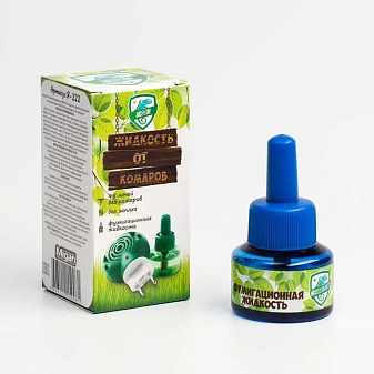 Средство от комаров Жидкость для фумигатора , 45 ночей, 30 мл, без запаха.