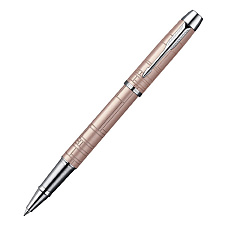 Роллер PARKER IM Premium Metal Pink, T222 F цвет розовый матовый, корпус: нержавеющая сталь/лак/хром, стержень черный, в подарочной упаковке