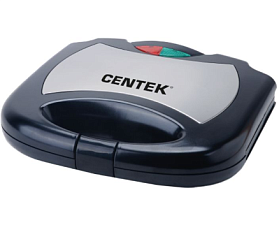 Вафельница Centek CT-1447 электрическая, 800Вт, антипригарное покрытие, вафель 2, цвет черный