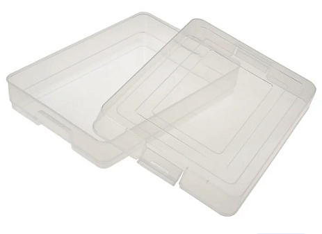 Контейнер для документов  А4, 260*350*65мм, пластиковый, с защелками, прозрачный, разборный