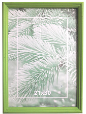 Рамка 21х30 дерево профиль 1 ширина 1,6см цвет Салатовый