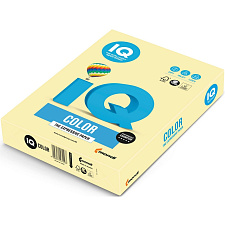 Бумага IQ COLOR формат А-4, плотность 160 г/м2, 250 листов, цвет желтый пастель YE23