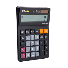 Калькулятор Deli 12 разряд. EM01420 132х42х22мм, бухгалтерский, настольный, цвет черный