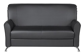 Диван Европа 2-местный экокожа черный Euroline 9100 (1 категория). Размер (ШхГхВ): 1470х830х870 мм.