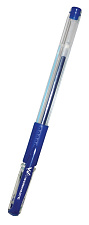 Ручка гелевая "WORKMATE U-Save" синий стержень, резиновый держатель, 0,5 мм