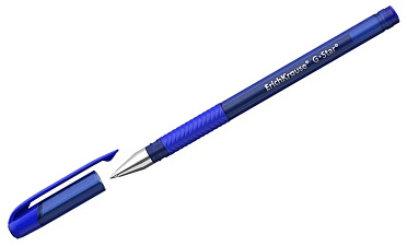 Ручка гелевая ErichKrausе G-Star 0,5 мм, полупрозрачный тонированный корпус, резиновая манжета цвет синий