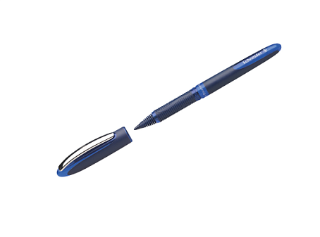 Ручка-роллер  Schneider "One Business", синий стержень, 0,6 мм, одноразовая, цвет корпуса темно-синий
