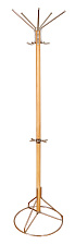 Вешалка напольная "Стелла - 1М" 10/4 крючков, цвет бук. Высота 1845 мм. Диаметр основания 450 мм.