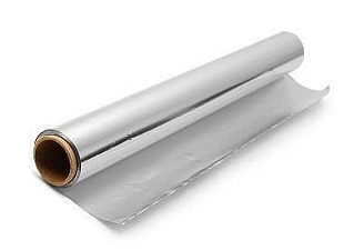 Фольга пищевая 44см  ширина,  80 м  длина, толщина 9 мкр