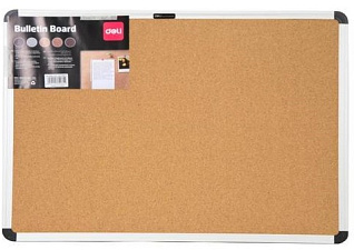 Доска пробковая 120х180 "Deli E39057" алюминиевая рама